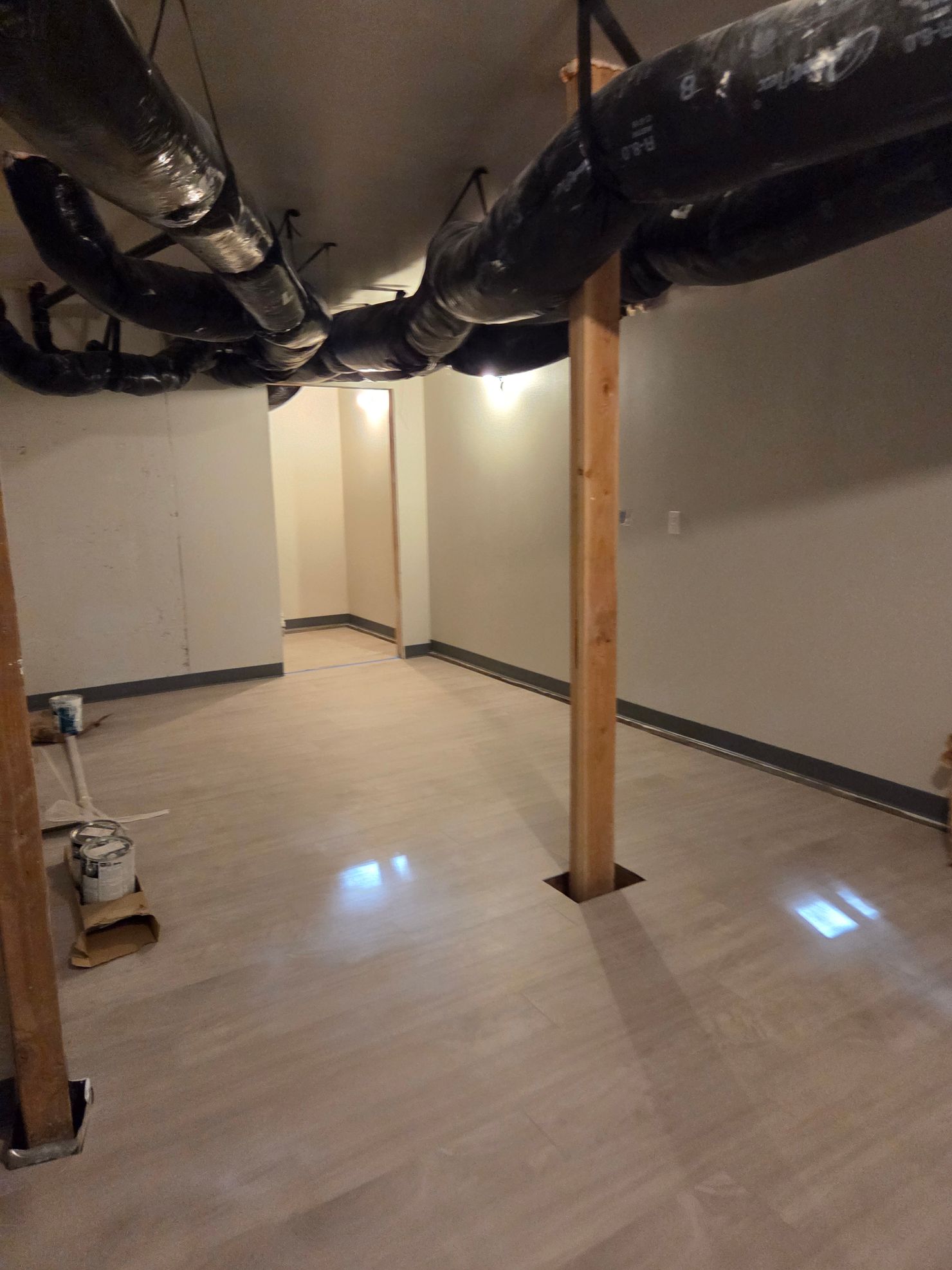 New finish for a crawlspace