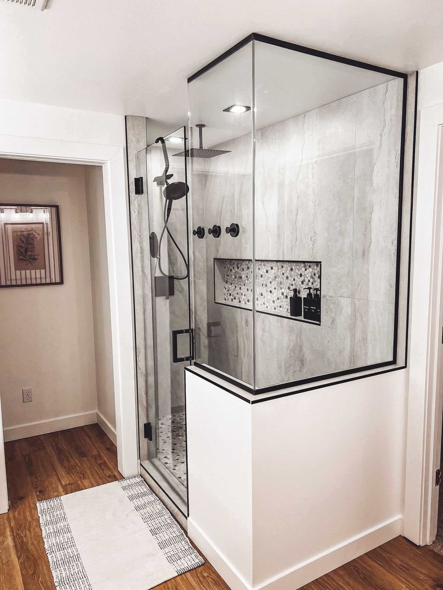 New Shower with Custom Glass