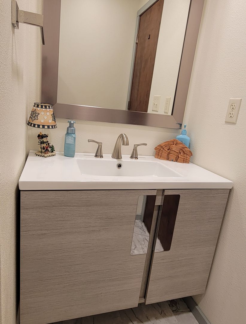 Beautiful new vanity installation